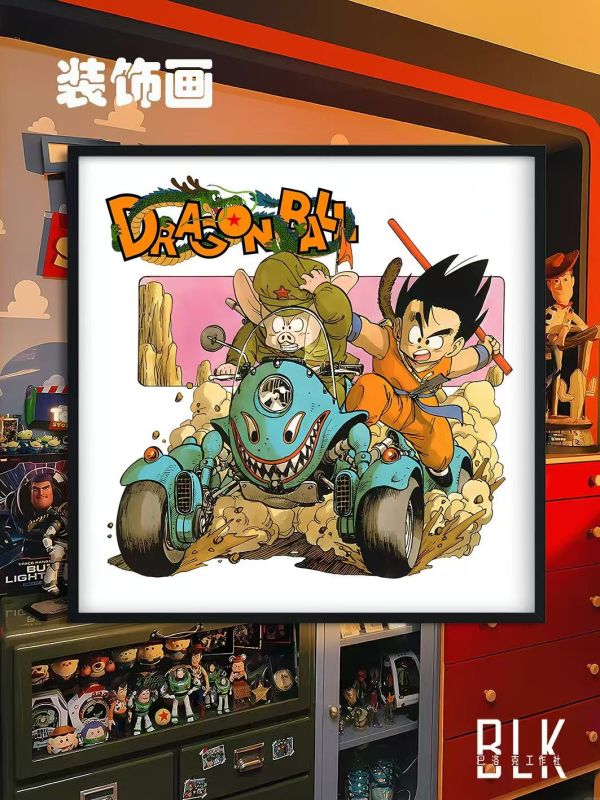 巴洛克 七龍珠卡卡羅特悟空鳥山明動漫藝術裝飾畫/亞克力冰箱貼 