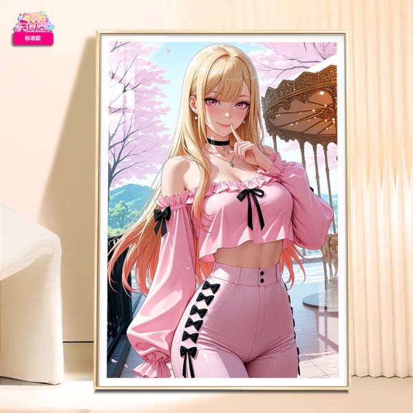 阿喵畫社 櫻花季 喜多川海夢裝飾畫 