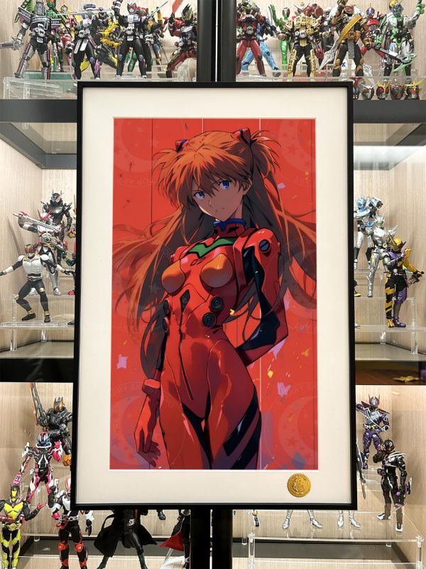 星空 《紅色明日香》新世紀福音戰士EVA初號機動漫二次元裝飾畫 