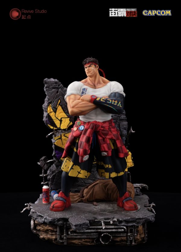 正版授權 Revive Studio 起點 《街霸對決》潮流系列第一款 隆 雕像 