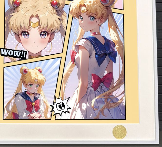 H2工作室 《水兵月》美少女戰士月野兔水手月亮裝飾畫 