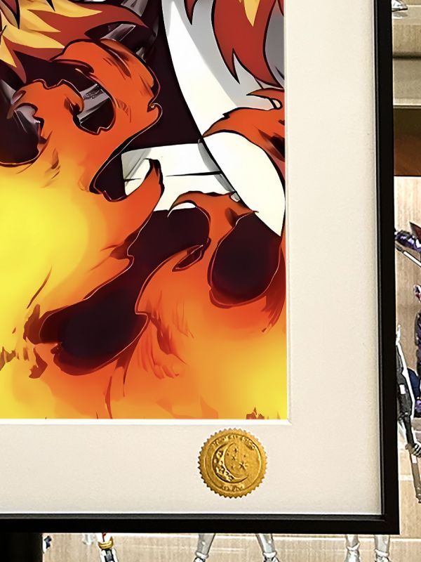 星空《炎柱》鬼滅之刃無限城篇九柱煉獄杏壽郎裝飾畫 