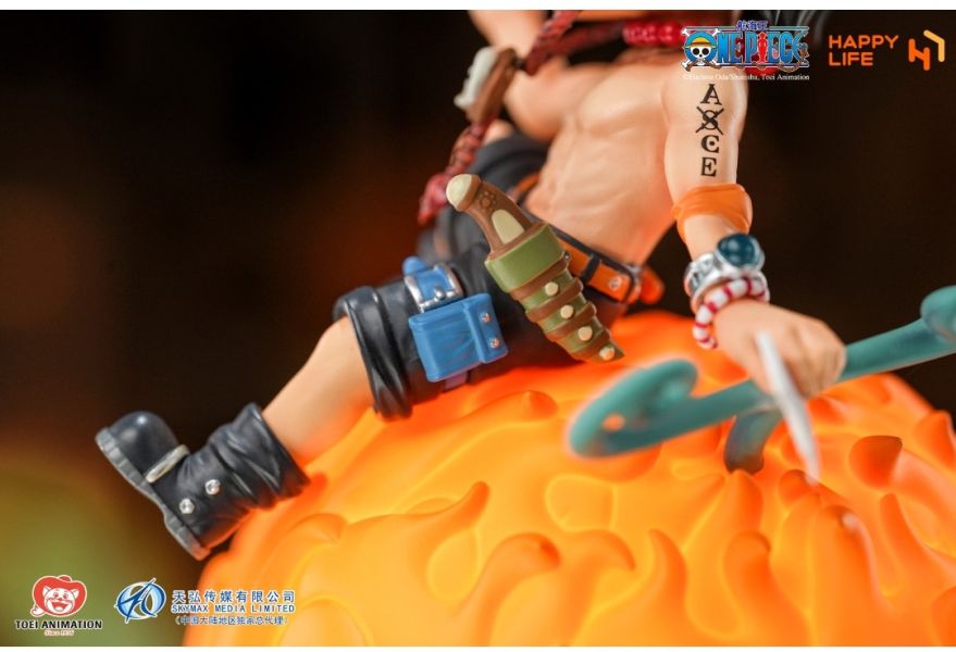 正版授權 HAPPY LIFE《航海王》惡魔果實系列 艾斯聲控小夜燈 