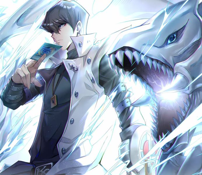H2工作室 《海馬瀨人》遊戲王青眼白龍高橋和希裝飾畫 