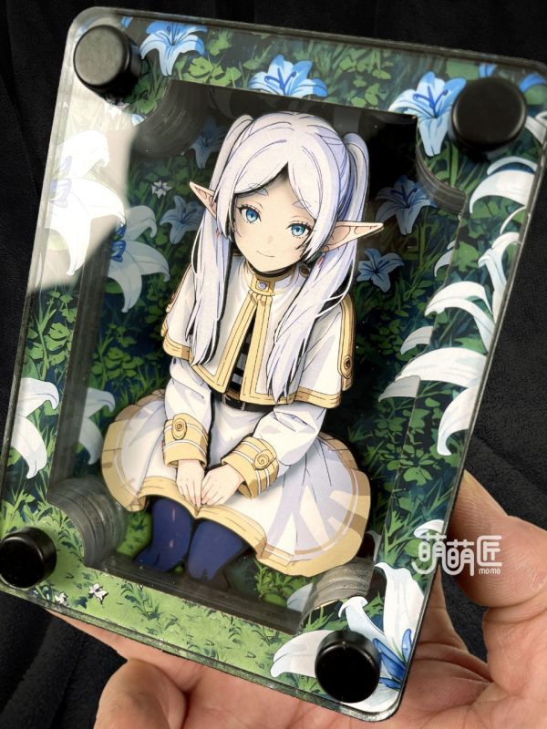 萌萌匠 葬送的芙利蓮Frieren魔法花海立體卡磚裝飾畫 