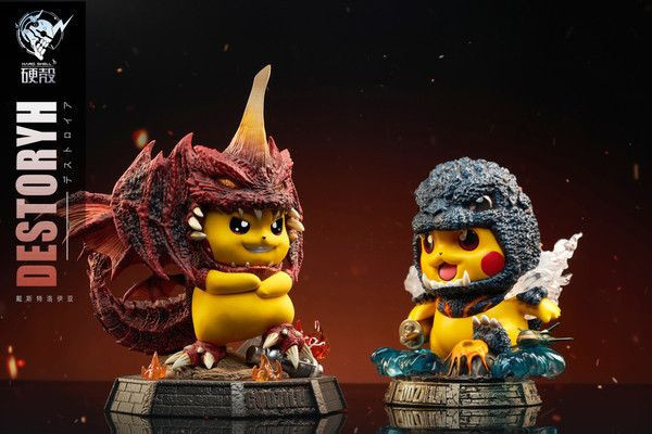 【現貨】硬殼 寶可夢 皮卡丘cos大怪獸系列 皮卡丘cos戴斯特洛伊亞 限定款世紀必殺陣毀滅魔獸 
