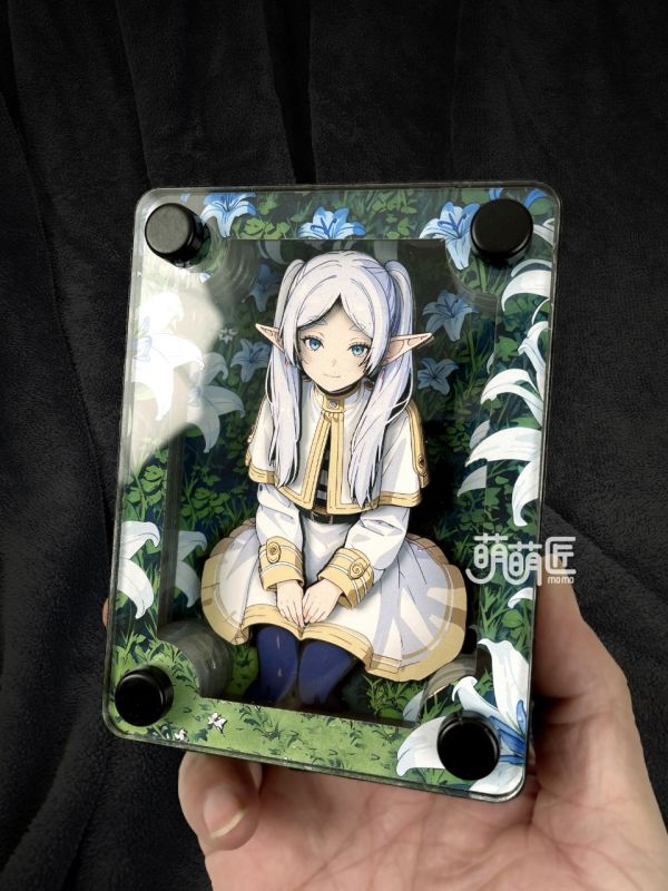 萌萌匠 葬送的芙利蓮Frieren魔法花海立體卡磚裝飾畫 