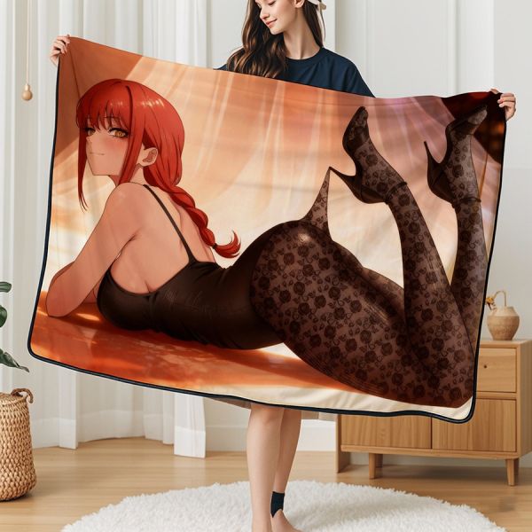千鳥社《魅色瑪奇瑪》鏈鋸人支配惡魔午睡毯地毯裝飾畫 