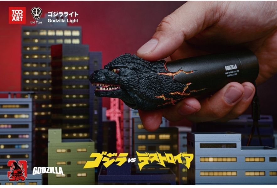 正版授權 bid Toys×Too Cheap Art 紅蓮哥嘶拉聲光手電筒 
