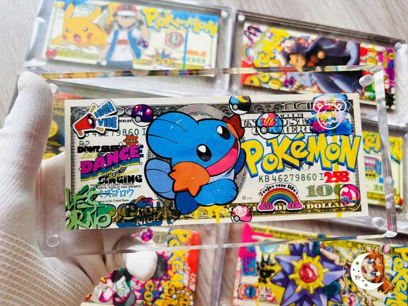 星空《寶可夢第三世代御三家美金版畫磚》神奇寶貝 