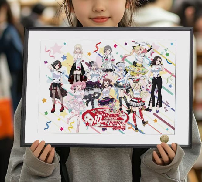 皇呱 《BanG Dream 10週年》三角初華高鬆燈Ave Mujica午睡毯地毯裝飾畫 