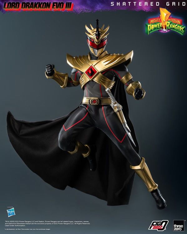 正版授權 Threezero 1/6 新恐龍戰隊 破碎網格 龍帝 三階 