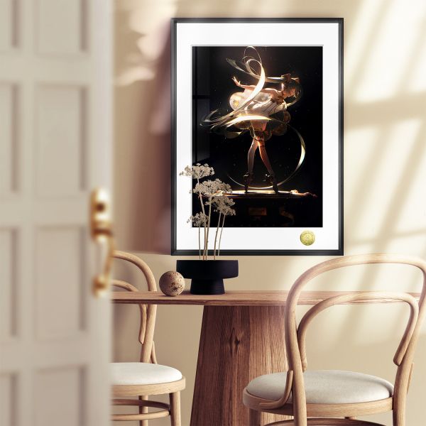 皇呱《復古留聲機初音》初音未來Miku裝飾畫 