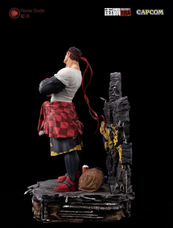 正版授權 Revive Studio 起點 《街霸對決》潮流系列第一款 隆 雕像 
