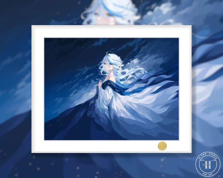 H2工作室 《水神》芙寧娜原神裝飾畫 