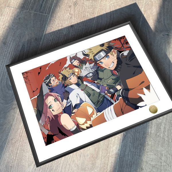 皇呱《木葉萬聖節派對》火影忍者裝飾畫 