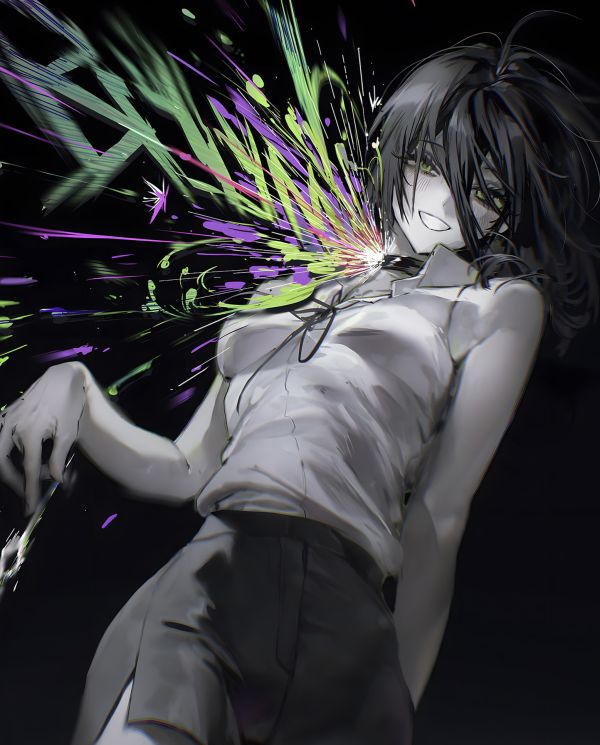 H2工作室《Reze》蕾塞電鋸人鏈鋸人波姆炸彈惡魔裝飾畫 