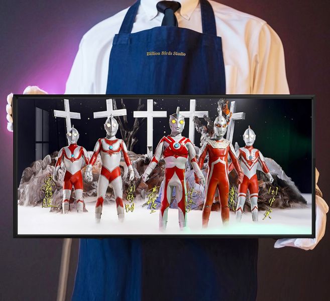 千鳥社《奧特曼合影聲優簽名》鼠標墊裝飾畫 