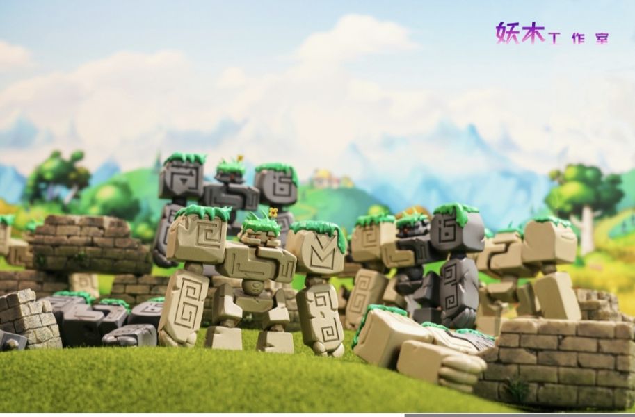 妖木工作室 石頭人家族 射手村石巨人 