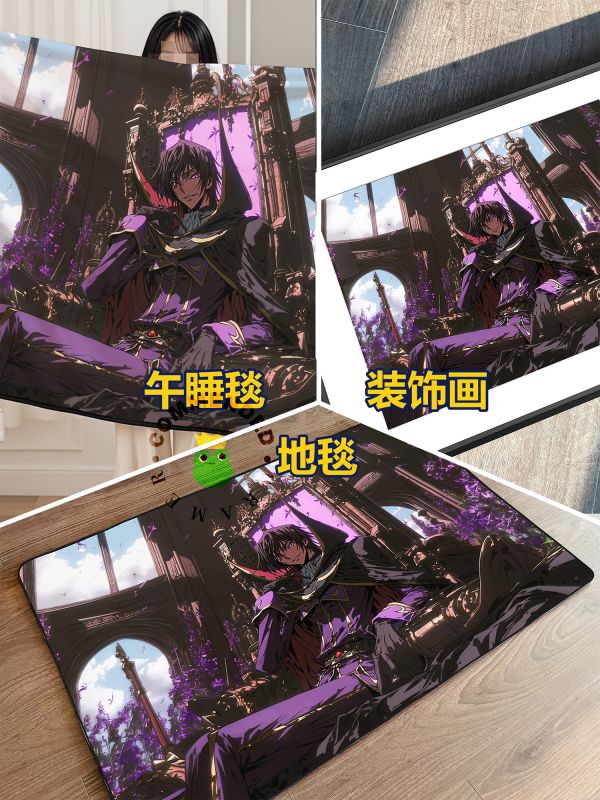 皇呱《魯路修·蘭佩路基》反叛的魯路修黑色騎士團的領導人ZERO裝飾畫 