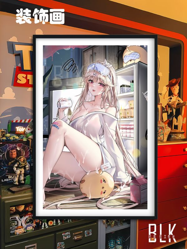 巴洛克《冰箱安克雷奇》Anchorage碧藍航線裝飾畫冰箱貼 