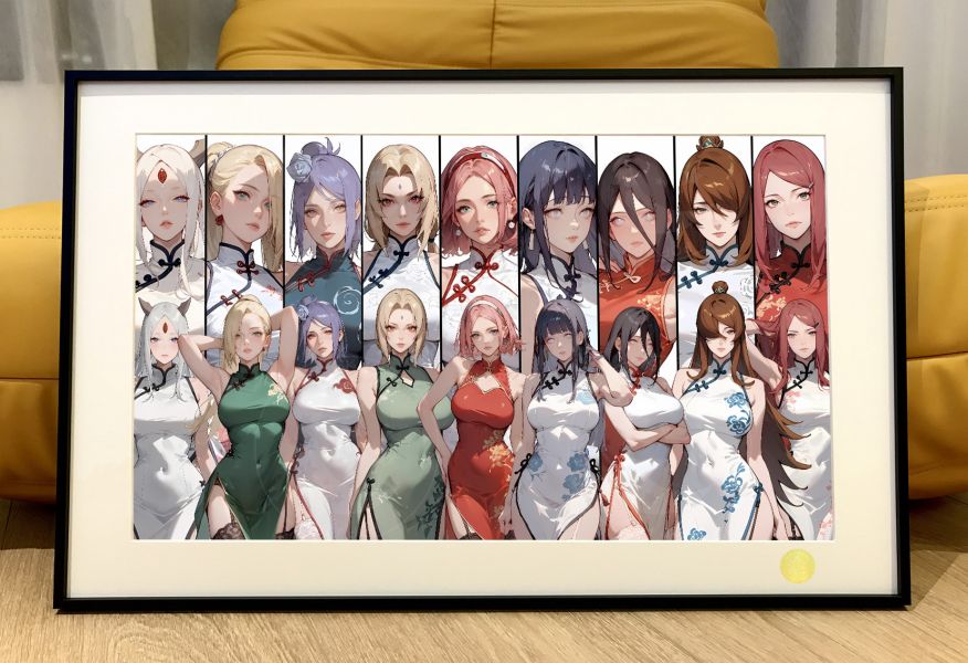 星空《火影女團》火影忍者綱手小櫻雛田小南裝飾畫 