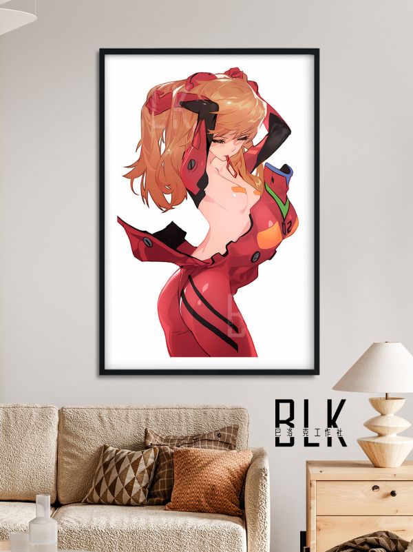 巴洛克《閉眼明日香》新世紀福音戰士Asuka裝飾畫 