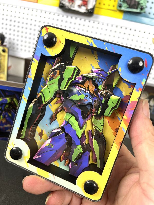 萌萌匠 新世紀福音戰士EVA01初號機亞克力方磚擺件 