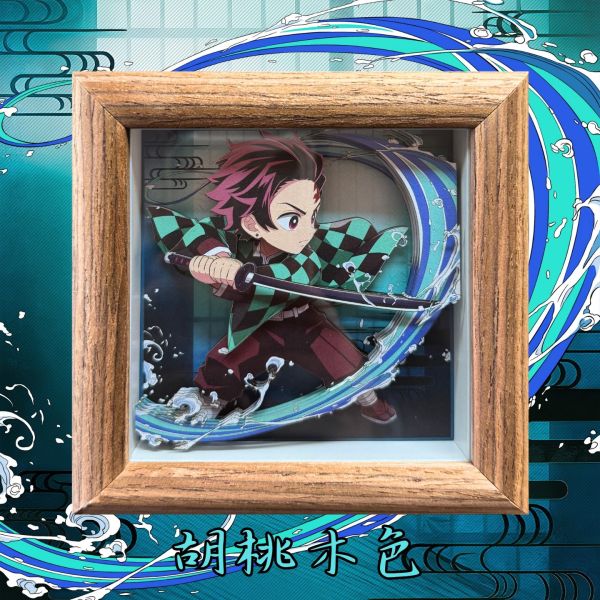 凹凸PANDA 鬼滅之刃無限城篇 D款炭治郎立體裝飾掛畫擺臺 