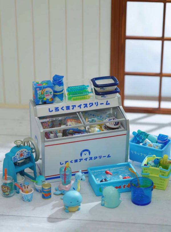 發條兔模型屋 12分復古日式冰箱成品 