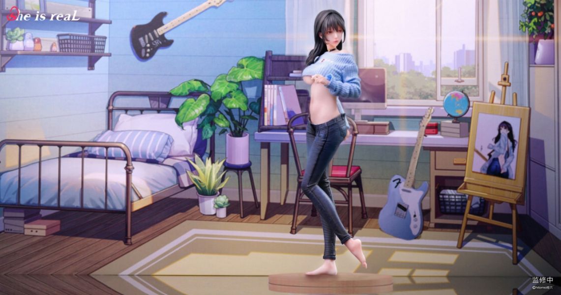 【補款】She Is Real & hitomio拾六原畫 1/6 吉他妹妹 