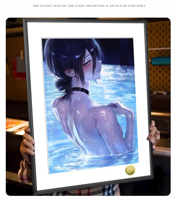 皇呱《出水芙蓉》電鋸人蕾塞篇曼妙身姿蕾塞裝飾畫 