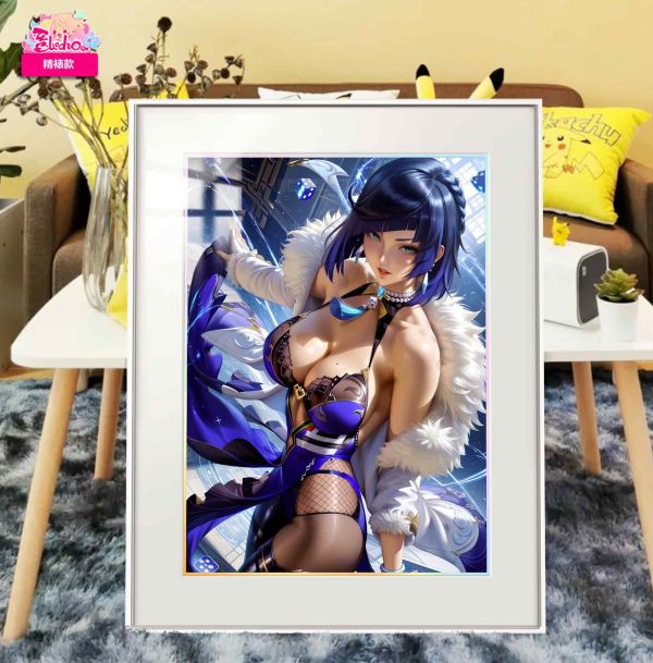 阿喵畫社 夜蘭 展館級精裱款8k超清畫 