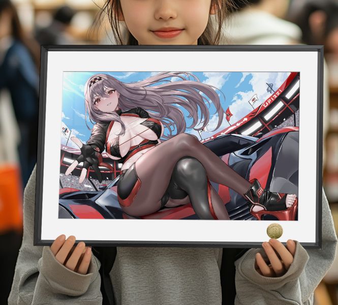 皇呱《車模紅蓮：暗影》勝利女神：妮姬裝飾畫 