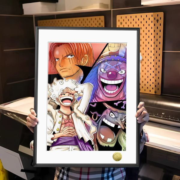 皇呱《新世界四皇》海賊王周邊裝飾畫 