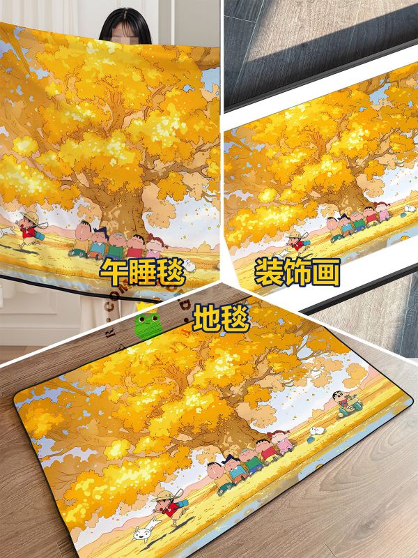 皇呱《向日葵班的秋日》蠟筆小新裝飾畫 