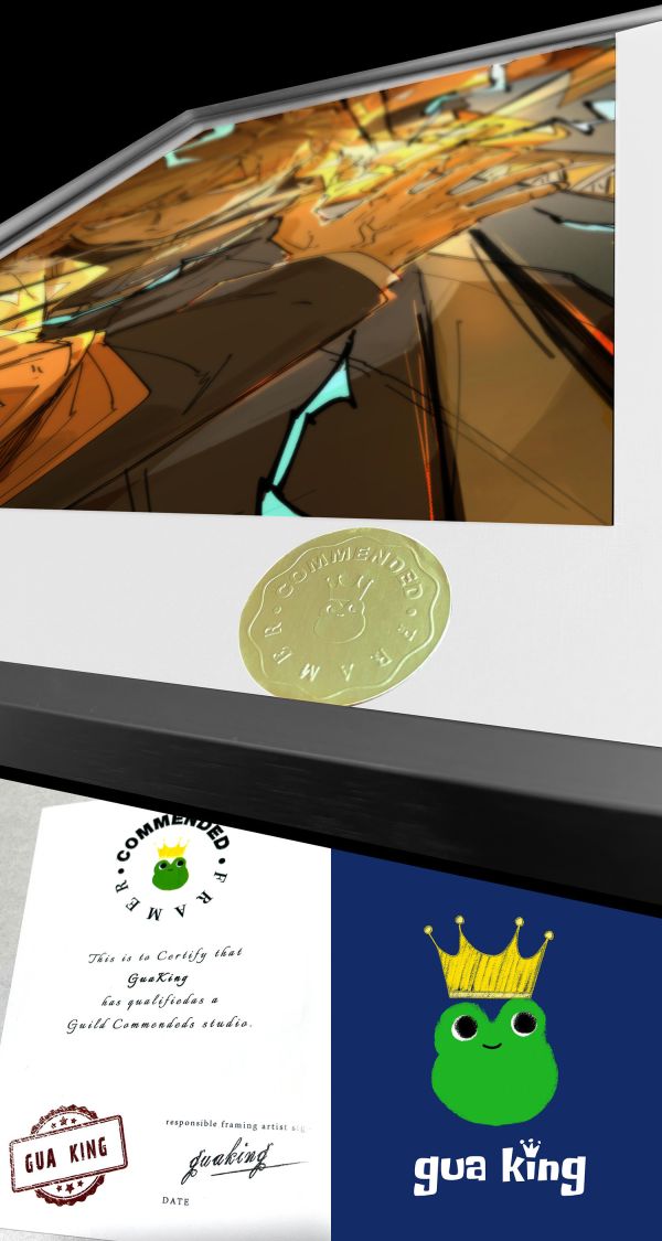 皇呱《金色閃光善逸》鬼滅之刃雷之呼吸的傳人裝飾畫 