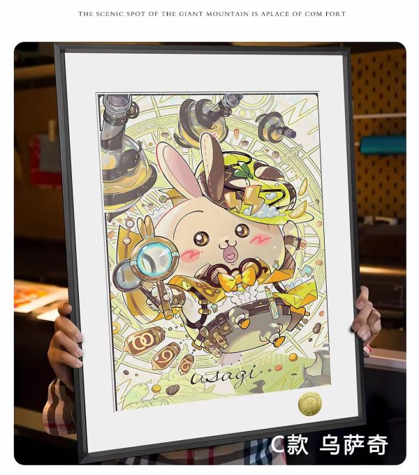 皇呱 《吉伊卡哇偵探》吉伊卡哇哈奇小八烏薩奇偵探潮流裝飾畫 