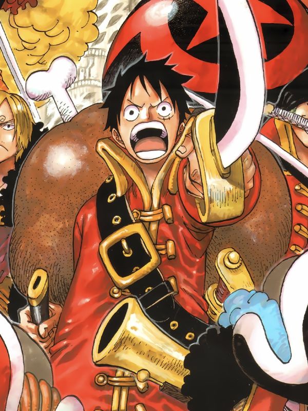 星空 《紅衣草帽團》海賊王魯夫喬巴索隆娜美動漫裝飾畫 