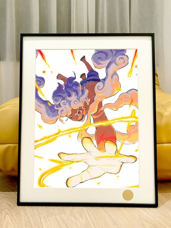 星空《天降尼卡》luffy魯夫五檔海賊王op裝飾畫 