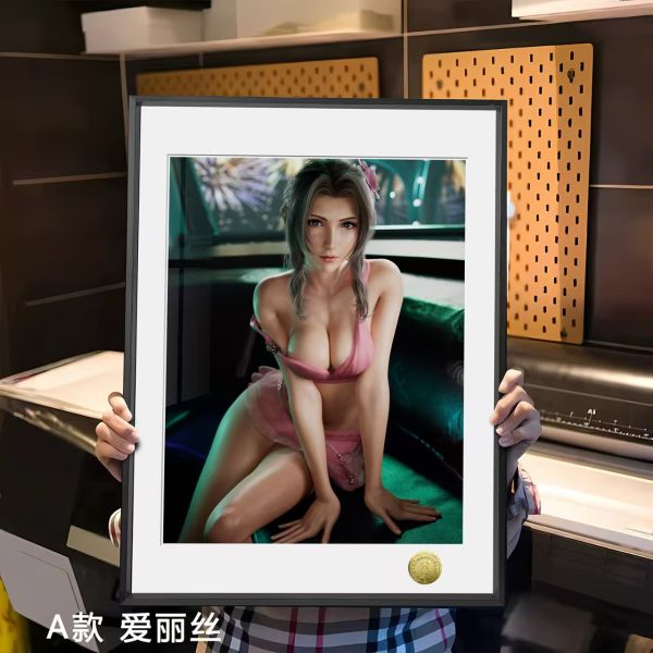 皇呱 《愛麗絲、蒂法》最終幻想FF7裝飾畫 