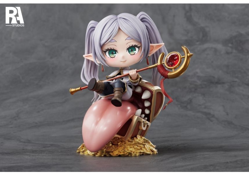 RA studio Q版冬裝芙莉蓮寶箱招財 桌擺 