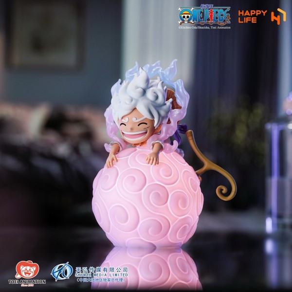正版授權 HAPPY LIFE《航海王》惡魔果實系列 五檔魯夫聲控小夜燈 