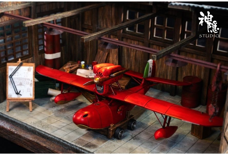 神隱工作室 剪影瞬間系列 紅豬王牌飛行員波魯克 