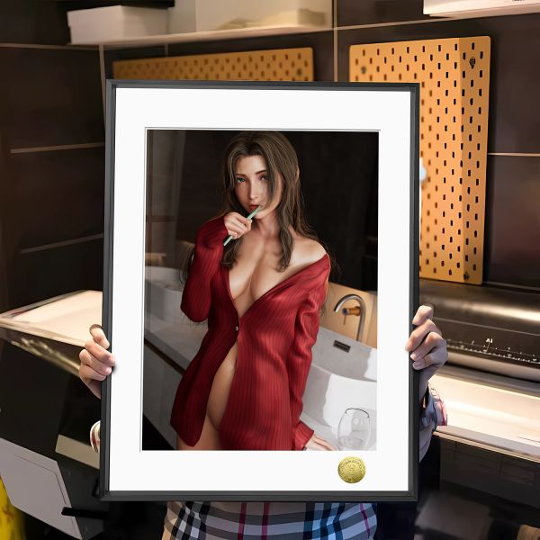 皇呱《清晨誘惑愛麗絲》最終幻想Ⅶ裝飾畫 