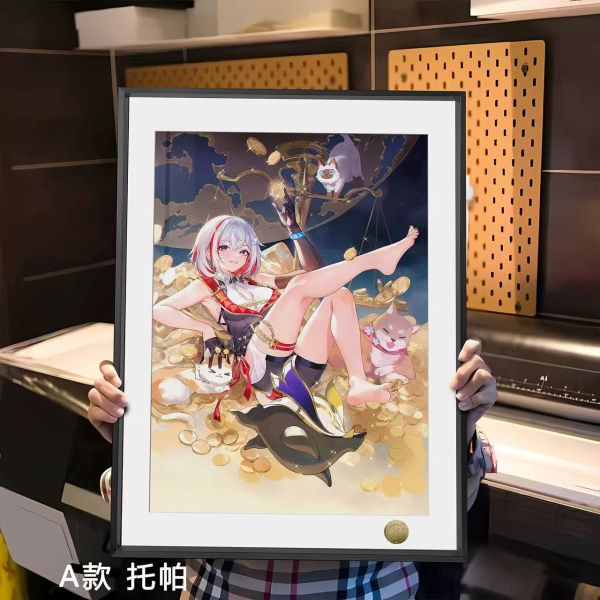 皇呱工作室 《崩壞星穹鐵道新年單人》託帕停雲新年裝飾畫 