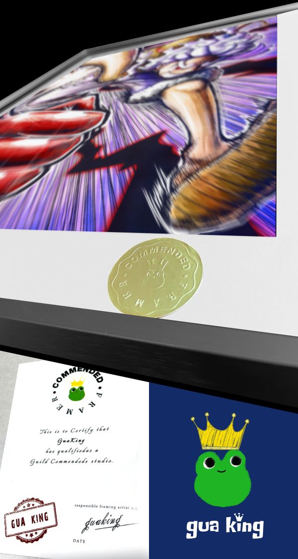 皇呱《覺醒的碰撞》海賊王魯夫路奇世界政府CP0裝飾畫 