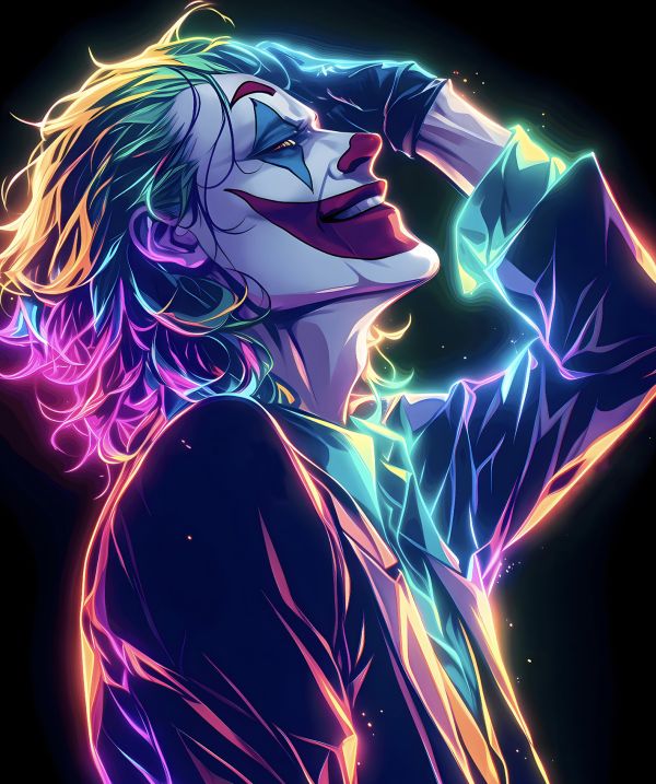 H2工作室 《小丑》傑昆菲尼克斯希斯萊傑DC蝙蝠俠Joker裝飾畫 