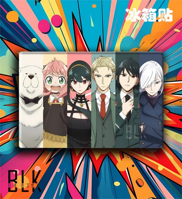 巴洛克《間諜過家家全員》SPY×FAMILY裝飾畫冰箱貼 