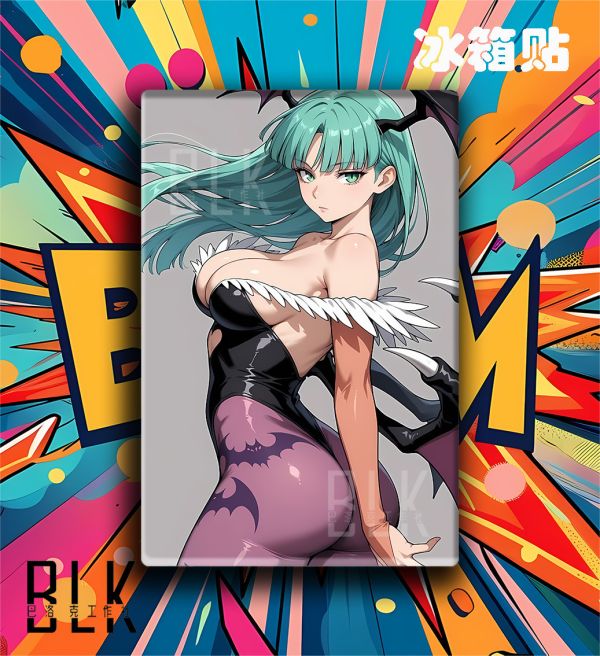 巴洛克《側顏莫莉卡》惡魔戰士莉莉絲卡普空裝飾畫 